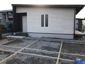 久し振りの天気で外構工事もやっと再開しました♪♪