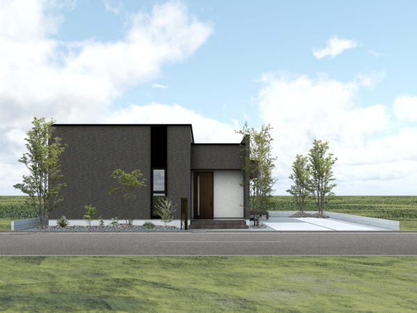 重厚と開放。機能美を纏う平屋。